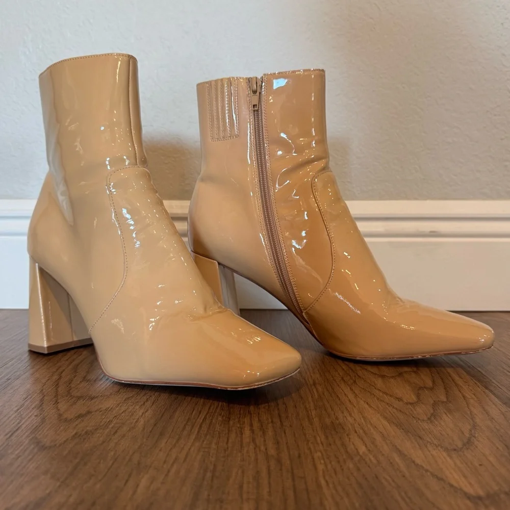 Free People by Jeffrey Campbell Candy Land Ankle Boots Women block heels  11 - Picture 3 of 14